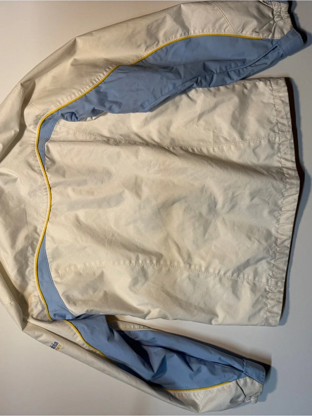 Columbia Kids‎ Cream, Light Blue & Yellow Ski Jacket